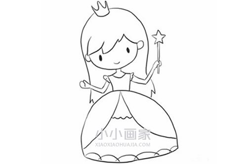 美丽的公主图片,手里拿着魔法棒,莫非还是一位有魔力的公主?